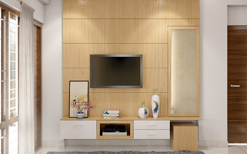 Wooden Wall Designs for Living Room