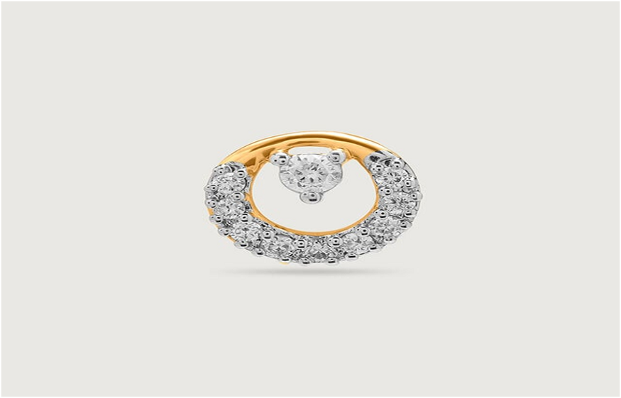 Gold Diamond Nose Pin